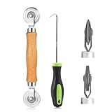 King&Charles Screen Roller Tool 2in1-Bearing Roller+Hook to Replace Mesh
