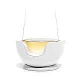 VoChill Stemless Wine Glass Chiller | Keep the Chill In Your Glass | Made in the USA | Separable & Refreezable Chill Cradle | Actively Chills Stemless Glassware | Quartz, Single Stemless