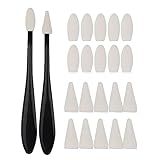 2 Sets 20pcs Sketching and Drawing Tools, Paper Art Blender Mixing Stump Sketch Trimmer Erase Sponge Plastic Sketch Pens for Student Artists Charcoal Sketch Drawing Tools (Black)
