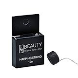BOLUOYIN Pre-Inked Brow Mapping String for Microblading Eyebrow Marker Thread Tattoo PMU Microblading string Measuring Tool for Marking Symmetrical Eyebrows (Pre-Inked (1 Pack))