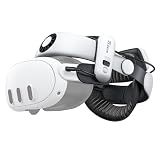 BOBOVR S3 Pro Battery Strap Accessories,Head Air Cooling System and 10000mah Hot-swappable Battery Pack,Compatible with Meta Quest 3/Quest 3S