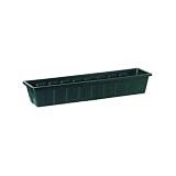 Root & Vessel Poly-Pro Plastic Flower Box Planter, Hunter Green, 30-Inch