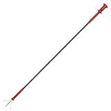 Housolution Grabber Tool Magnetic Four-claw Picker, Bendable Hose Reacher Pickup Sweeper with LED Lights, Flexible Long Handy Reaching Assist Tool for Litter Pick/Home Sink/Drain - Red