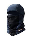 AstroAI Balaclava Ski Mask Winter Fleece Thermal Face Mask Cover for Men Women Warmer Windproof Breathable, Cold Weather Gear for Skiing, Outdoor Work, Motorcycling, Snowboarding, Blue-M, 21.5-23"