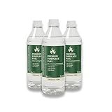 Triti Bioethanol Fireplace Fuel, Denatured Alcohol – Odorless & Smokeless – (3 x 1 Liter Bottles) | Tabletop Fire Pit Fuel, Tabletop Fireplace & Alcohol Stove Fuel | Indoor/Outdoor | 3-Pack