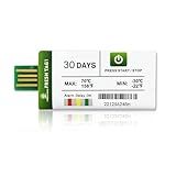 Freshliance 20pack Temperature Data Logger USB Disposable Temperature Recorder with 30000 Points, Auto PDF CSV Reports High Accuracy 30days Single Use for Frozen Transportation Cold Chain Fresh Tag 1