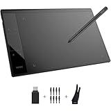 VEIKK A30 V2 Drawing Tablet 10x6 Inch Graphics Tablet with 8192 Pressure Sensitivity Battery-Free Pen and Touch Pad, 4 Hot Keys Drawing Pad for Computer, Supports Mac Windows Android Linux