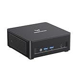 MINISFORUM UM760 Slim Mini PC, AMD Ryzen 5 7640HS Processor Mini Computer(6C/12T, Up to 5.0GHz), 16GB DDR5 RAM & 1TB PCIe 4.0 SSD, Support 8K@60Hz HDMI 2.1/USB4 Output, WIFI6E/BT5.3/Auto Power On