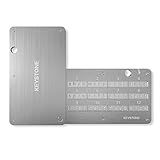 KEYSTONE Crypto Seed Storage, Crypto Steel Capsule Metal Wallet, Cold Storage Backup, 24 Words Bitcoin Key Phrase Storage, Steel Plate, Compatible with Ledger, Trezor, KeepKey (Keystone Tablet)