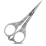BIHRTC Embroidery Sewing Scissors Stainless Steel for Cross Stitch Cutting Threading Needlework Handcraft Craft Art Work DIY Tool