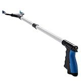 Grabber Reacher Tool, 32" Grabbers for Elderly, Lightweight Extra Long Handy Trash Claw Grabber, Mobility Aid Reaching Assist Tool for Trash Pick Up, Nabber, Litter Picker, Arm Extension (Blue)