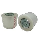 CARBONgreen 2 Pack Heavy Duty Packing Tape, Clear, 4 Inch Wide, 2.7MM Thick Shipping Tape, 145 Yards (435FT) Roll Length Mega Roll