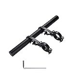 Yizhet Bike Handlebar Extender, Bicycle Handlebar Extension Lightweight Durable Double Bike Handlebar Bracket for Holding Bicycle Speedometer, GPS, Phone Mount Holder(20cm)