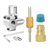 Generic BPV31 Bullet Piercing Retrofit Convert Adapter Kit with Valve Cores Remover Tool, Tap Valve Compatible with 1/4 Inch, 5/16 Inch, 3/8 Inch Pipes