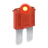 CARAX Glow Fuse – Premium Fuse Micro 2 Blade APT/ATR – 10A Kit 1 pcs – Glow When Blown LED Automotive Fuse – Smart Auto Glow Fuse Easy Identification – 1 pcs