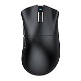 ATTACK SHARK V3 Ultra-Light Wireless Gaming Mouse，PAW3311 Sensor, 500mAh, 62g, 25KDPI 2.4G/BT/USB-C Rechargeable Wireless Mouse with 5 Programmable Buttons for Laptop,PC,Mac Gamer (Black)