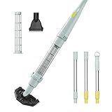 Lydsto S1 Lite Cordless Spa Hot Tub Vacuum Cleaner – 90-Min Runtime, Powerful 20W Brushless Motor, Includes 3 Aluminum Poles, Lightweight Handheld Pool Vacuum to Clean Small Debris Types, Silver