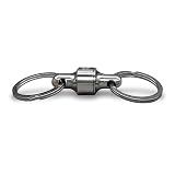 PROMETHEUS LIGHTS: Kappa Quick Release Keychain. Holds up to 10 lbs, Pull to Detatch, Push to Attach, Easy, Secure. Made in USA (Electroless Nickel)