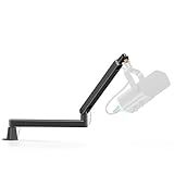 InnoGear 2026 Upgraded Microphone Boom Arm, Magnetic Cable Management Low Profile Mic Stand 360° Rotatable Desk Mount for Fifine AM8 K669B Blue Yeti HyperX QuadCast SoloCast AT2020, Black