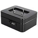 KYODOLED Small Metal Combination Lock Box for Cash and Medication, 7.87"