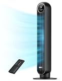 DREO Tower Fan for Bedroom, 28ft/s Velocity, 20dB Ultra Quiet, 8 Speeds