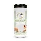 Fresh Eggs Daily Egg Wipes – Enzyme-Based Egg Cleaner for Backyard Chickens, No Rinse Needed, Natural Enzyme Formula – 40 Natural Cleaning Wipes