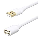 Fasgear USB 2.0 Extension Cable, 6ft, White