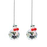 Birthday Gifts for Women,Unique Gifts for Her Mom Sister Friends Girls,2 Pieces Crystals Suncacther (Round)