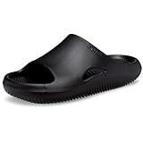 Crocs Unisex-Adult Mellow Recovery Slides, Black, 7 Men/9 Women