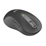 Logitech Wireless Mouse Signature M650 L Full Size - Large Hands, 2-Year Battery, Silent Clicks, Customizable Buttons, Bluetooth, PC/Mac/Chromebook - Graphite, Left-Handed, Large