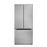 KoolMore 30-Inch and 18.5 cu. ft. Counter Depth French Door Refrigerator with Three Doors and Deep Freezer in Stainless-Steel (KM-RERFDSS-18C)