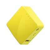 GL.iNet GL-MT300N-V2 (Mango) Portable Mini Travel Wireless Pocket VPN WiFi Router - 2X Ethernet Ports | USB 2.0 | OpenWrt | OpenVPN/Wireguard for Public & Hotel Wi-Fi | Easy to Set up via Admin Panel