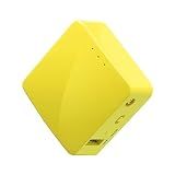 GL.iNet GL-MT300N-V2 (Mango) Portable Mini Travel Wireless Pocket VPN WiFi Router - 2X Ethernet Ports | USB 2.0 | OpenWrt | OpenVPN/Wireguard for Public & Hotel Wi-Fi | Easy to Set up via Admin Panel