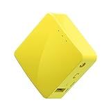 GL.iNet GL-MT300N-V2 (Mango) Portable Mini Travel Wireless Pocket VPN WiFi Router - 2X Ethernet Ports | USB 2.0 | OpenWrt | OpenVPN/Wireguard for Public & Hotel Wi-Fi | Easy to Set up via Admin Panel