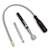 3 Pack Magnetic Pickup Tool- Extendable Magnet, Telescopic Magnetic Pick-up Tool, Bendable Flexible Magnetic Pickup Tool