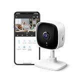Tapo 1080P Indoor Security Camera, Baby Monitor, Dog Camera, Wired, C100