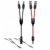 BTQSOL Solar Connectors Y Branch Parallel Panel Adapter Cable Wire Plug Tool Kit for PV (M/FF+F/MM)