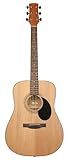 Jasmine S35 Dreadnought Acoustic Guitar Strings 6, Rosewood Fingerboard, Advanced X Bracing – Full-Size Guitar for Beginners & Others – Natural Finish, Right
