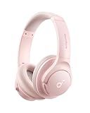 Soundcore by Anker Q20i Hybrid Active Noise Cancelling Headphones, Wireless Over-Ear Bluetooth, 40H Long ANC Playtime, Hi-Res Audio, Big Bass, Customize via an App, Transparency Mode (Pink)
