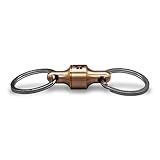 PROMETHEUS LIGHTS: Kappa Quick Release Keychain. Holds up to 10 lbs, Pull to Detatch, Push to Attach, Easy, Secure. Made in USA (Copper)
