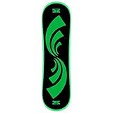 Krown Snowskate Plastic Polymer Skateboard Style Dual Kick Snowboard with Foam Grip – 32" Carve, Green Carve