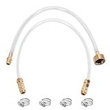 YCMobilya Seastar Hydraulic Steering Bleed Kit -【Leak-Proof & Quick Connection】 Marine Bleeder Tool for Boat Steering Systems，Upgraded Cap Thread for Bottle Has Seal and Prevent Leaks Fluid-Brass