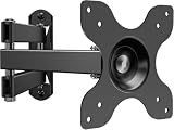WALI TV Wall Mount Full Motion for 13-32 inch Monitor (1330LM), Black