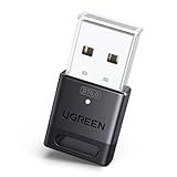 UGREEN USB Bluetooth Adapter for PC, Bluetooth 6.0 Dongle Receiver EDR & BLE, Plug & Play for Windows 11/10/8.1, for Headphone/Keyboard/Mouse/Speakers/Printer
