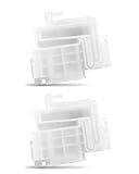 Vagmuxado Ink Damper Fit for E-pson ET-8550 ET-8500 L8050 L18050 L8058 L18050 L8160 L8180 L8188 Printer, Printer Ink Absorber, 2PCS