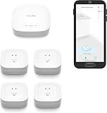 YoLink Water Leak Starter Kit: Hub + 4 Leak Sensor 4 (105 dB Siren), LoRa Long-Range, App/SMS/Email Alerts, D2D Offline, 2 AAA Up to 5-Year Battery, Compatible with Alexa/IFTTT/Home Assistant
