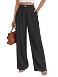 LILLUSORY Wide Leg Dress Work Pants Womens Palazzo Flowy 2025 Fall Spring High Waisted Professional Business Office Interview Travel Outfits Bottom Wear Trousers Dressy Slacks Black