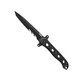 Columbia River Knife & Tool CRKT M16-13FX EDC Knife: Tanto Fixed Blade with Veff Serrations, G10 Handle with Hilt, Powder Coat Finish, Sheath