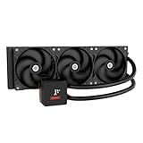 ENERMAX LIQMAX V4 360mm AIO CPU Liquid Cooler w/Digital Display, 3X 120mm SilentFlow PWM Fan 390W TDP, for Intel 1851/1700/1200/115X, AMD AM5/AM4