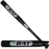 30in Baseball Bat, Alloy Steel Heavy Duty Weighted Baseball Bat, Metal Bats Black, 2in Barrel